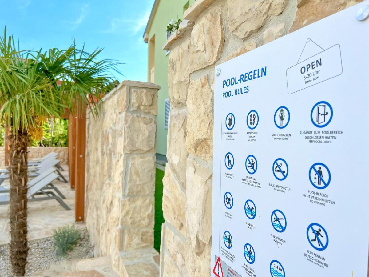 Apartment Baska Mit Poolarea - Krk, Kroatien Eksteriør billede